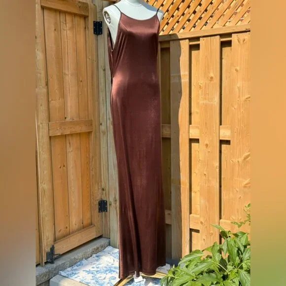 🆕 RAT & BOA 🧿 NWT Deia Slinky Little Brown Jersey Dress, Sz L US 8 - Picture 3 of 15